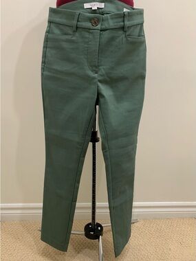 LOFT Olive Green Ponte Ankle Pants
